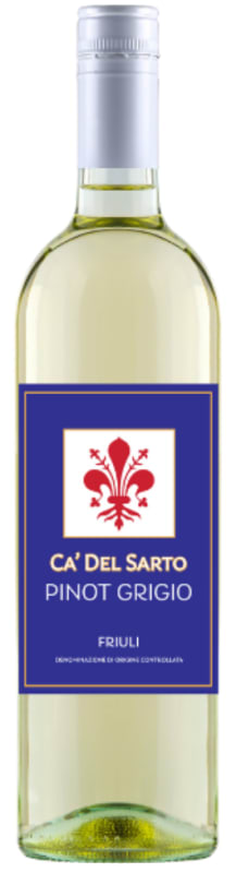 Ca' del Sarto Pinot Grigio 2023 Front Bottle Shot