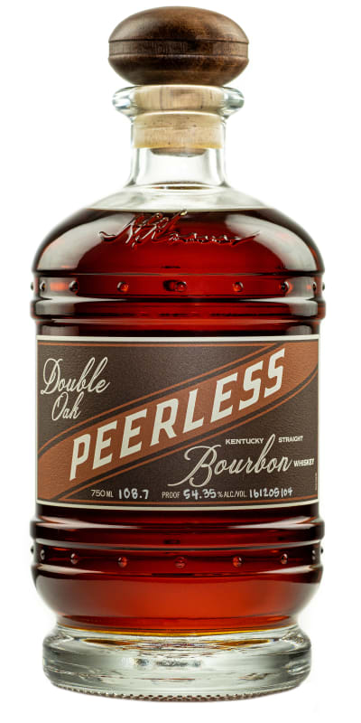 Peerless Double Oak Kentucky Bourbon Whiskey Front Bottle Shot