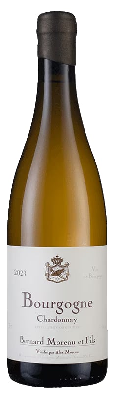 Domaine Alex Moreau Bourgogne Blanc 2023 Front Bottle Shot