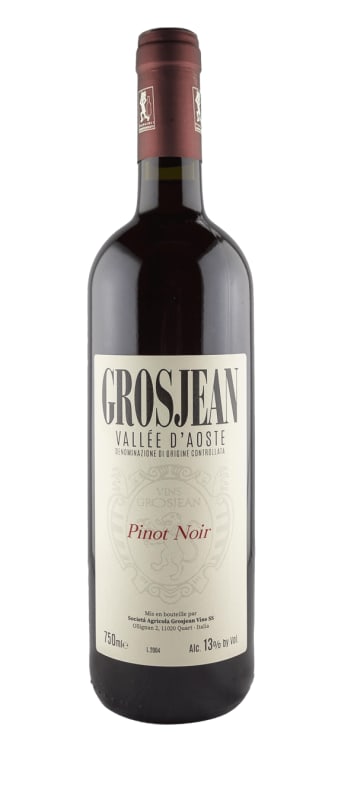 Grosjean Vallee d'Aoste Pinot Noir 2022 Front Bottle Shot