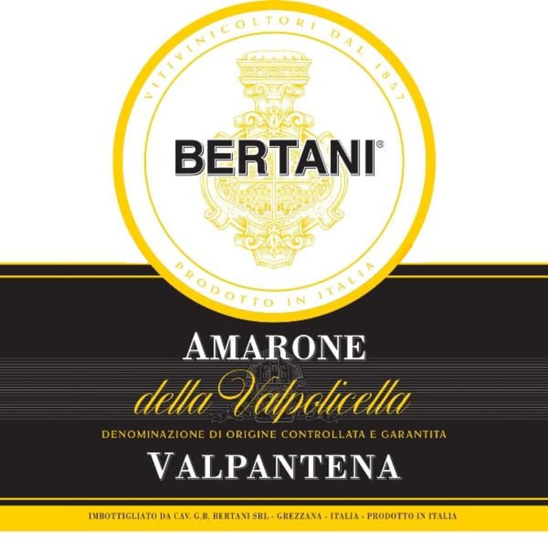 Bertani Amarone della Valpolicella Valpantena 2014 Front Label