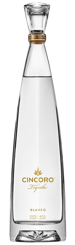 Cincoro Blanco Tequila Front Bottle Shot
