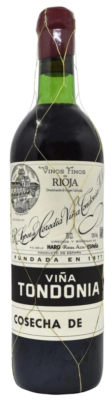 R. Lopez de Heredia Vina Tondonia Gran Reserva 1980 Front Bottle Shot