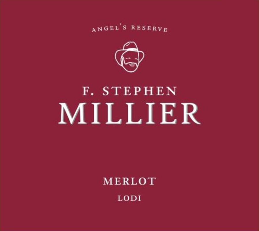 F. Stephen Millier Angel's Reserve Merlot 2016 Front Label