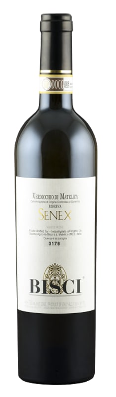 Bisci Senex Verdicchio di Matelica 2018 Front Bottle Shot