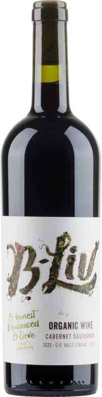 B-Liv Organic Cabernet Sauvignon 2020 Front Bottle Shot