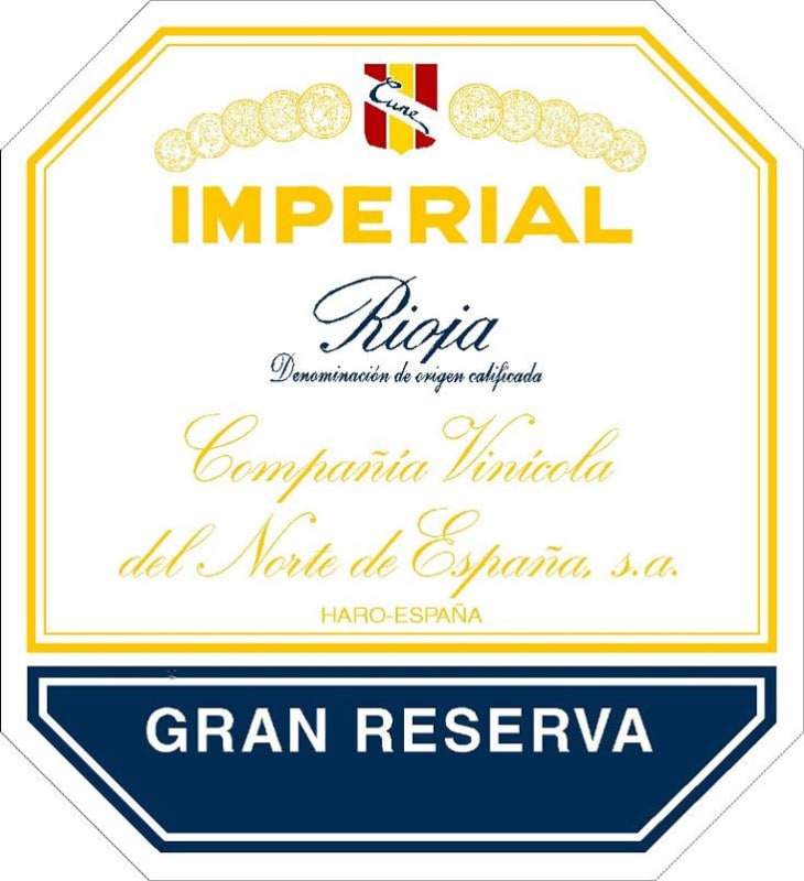 CVNE Imperial Gran Reserva 1989 Front Label