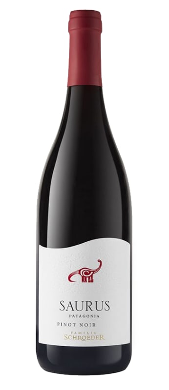 Familia Schroeder Saurus Pinot Noir 2022 Front Bottle Shot