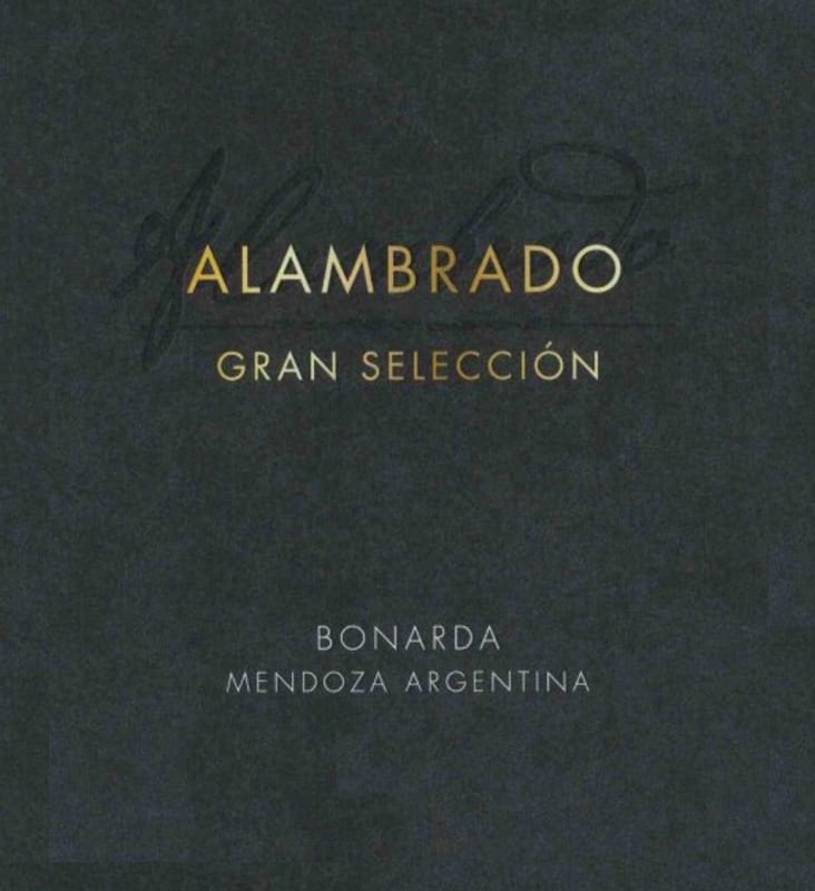 Santa Julia Alambrado Gran Seleccion Bonarda 2015 Front Label