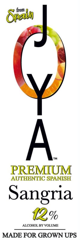Joya Sangria Premium White Front Label