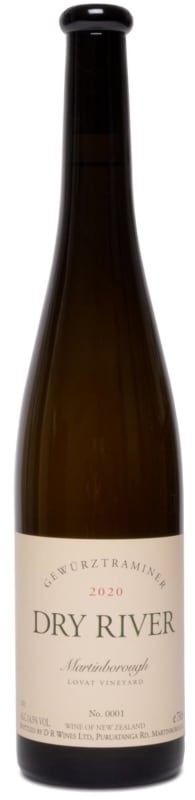 Dry River Wines Lovat Gewurztraminer 2020 Front Bottle Shot