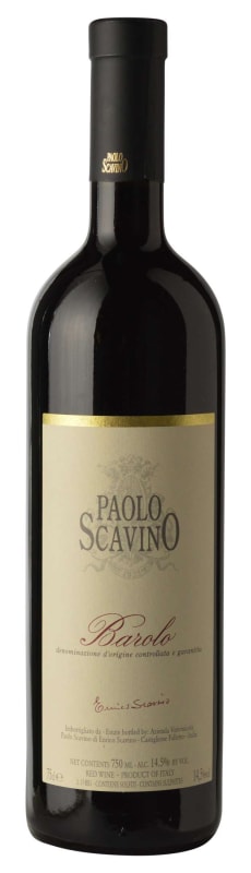 Paolo Scavino Barolo 2015 Front Bottle Shot