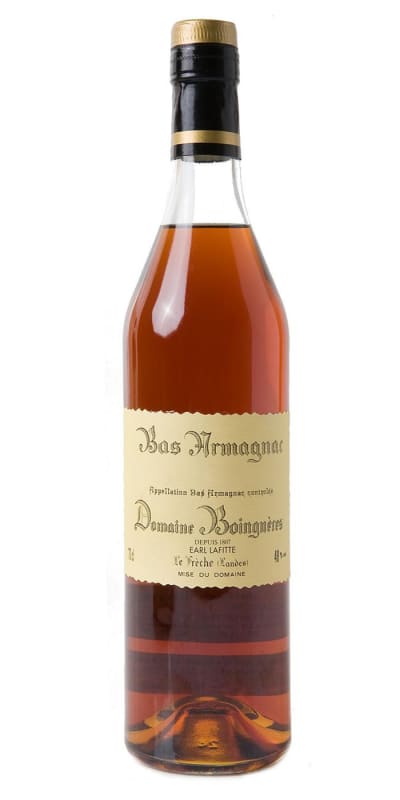 Domaine Boingneres Baco Armagnac 1975 Front Bottle Shot