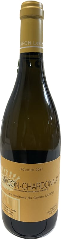 Heritiers du Comte Lafon Macon-Chardonnay 2021 Front Bottle Shot