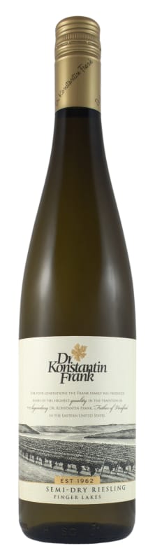 Dr. Konstantin Frank Semi-Dry Riesling 2018 Front Bottle Shot