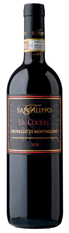 San Filippo Brunello di Montalcino Le Lucere 2018 Front Bottle Shot