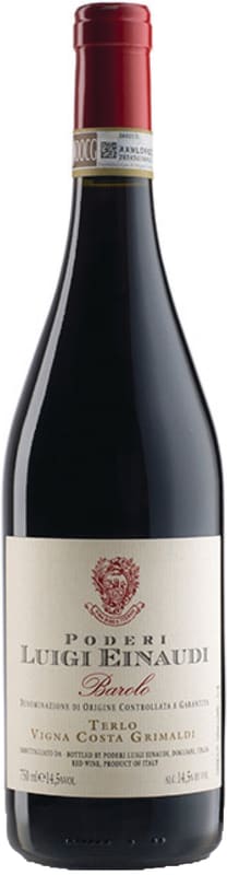 Luigi Einaudi Barolo Terlo Vigna Costa Grimaldi 2011 Front Bottle Shot