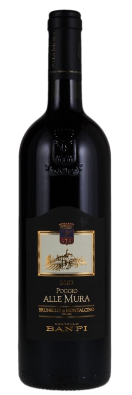 Banfi Brunello di Montalcino Poggio alle Mura 2007 Front Bottle Shot