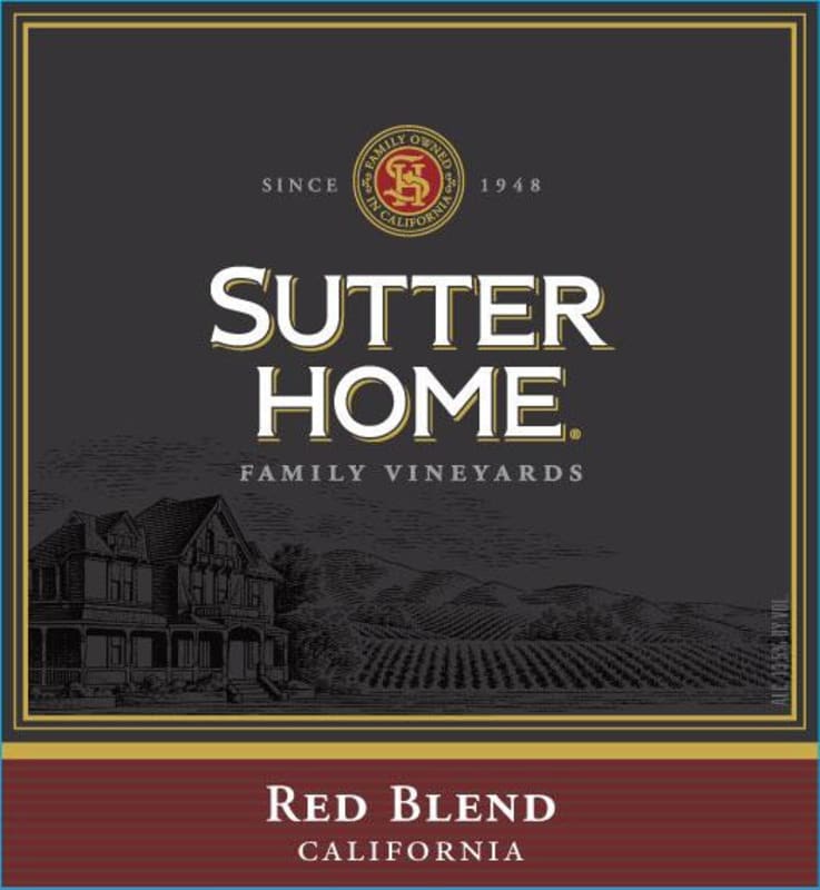 Sutter Home Red Blend Front Label