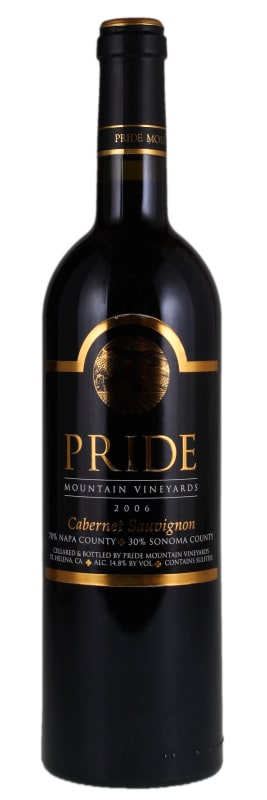 Pride Mountain Vineyards Cabernet Sauvignon 2006 Front Bottle Shot