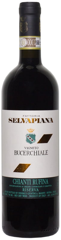 Selvapiana Chianti Rufina Riserva Bucerchiale 2012 Front Bottle Shot