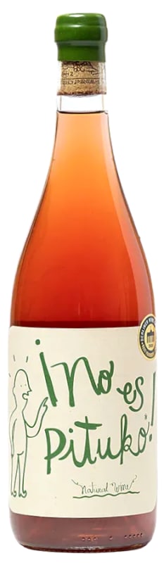 Echeverria No Es Pituko Natural Wine Rose 2023 Front Bottle Shot