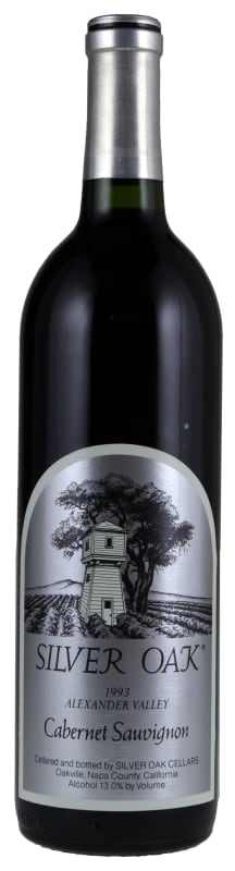 Silver Oak Alexander Valley Cabernet Sauvignon 1993 Front Bottle Shot
