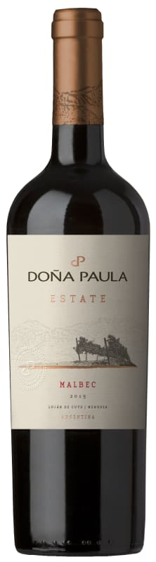Dona Paula Estate Malbec 2015 Front Bottle Shot