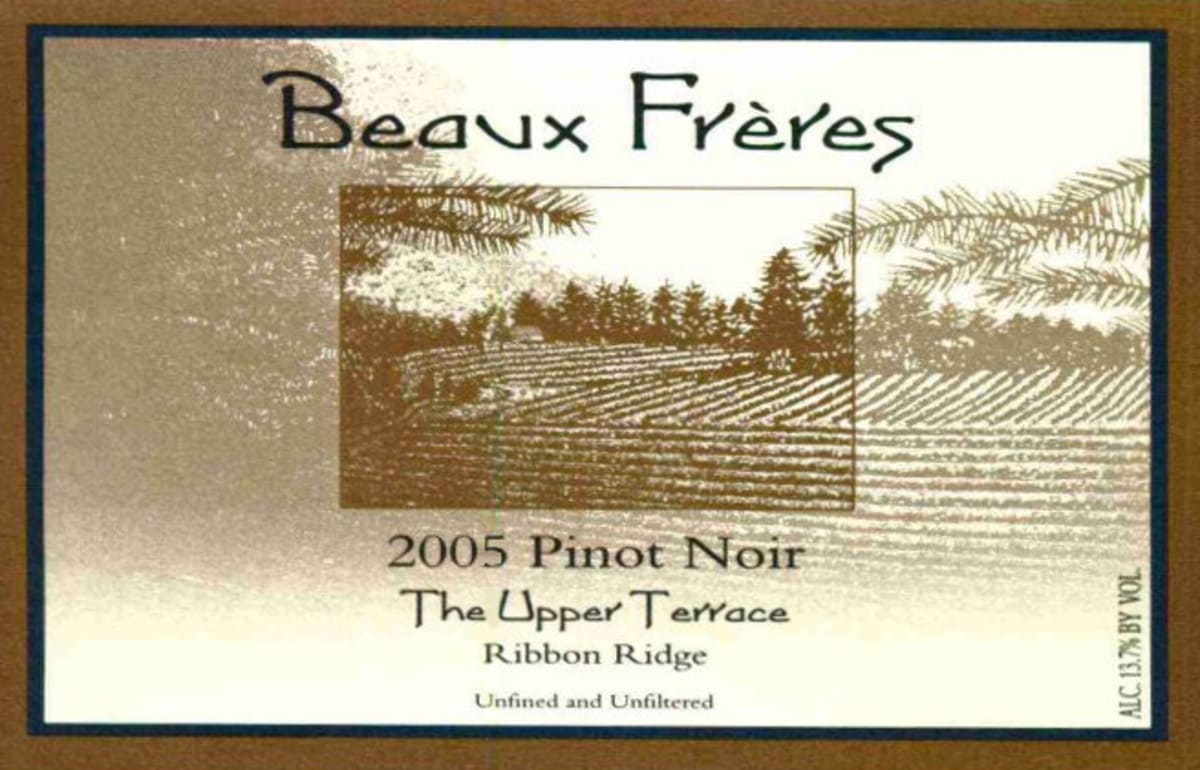 Beaux Freres The Upper Terrace Pinot Noir 2005 Front Label