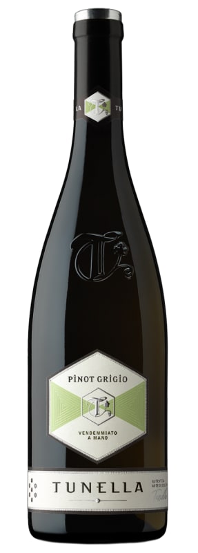 Tunella Pinot Grigio 2021 Front Bottle Shot