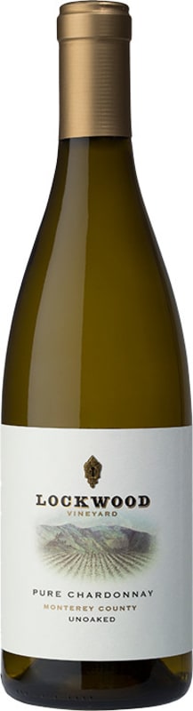 Lockwood Pure Unoaked Chardonnay 2016 Front Bottle Shot