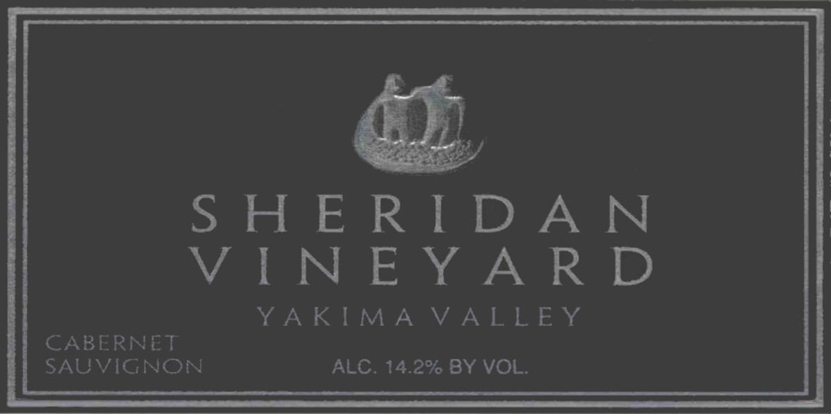 Sheridan Vineyard Cabernet Sauvignon 2015 Front Label