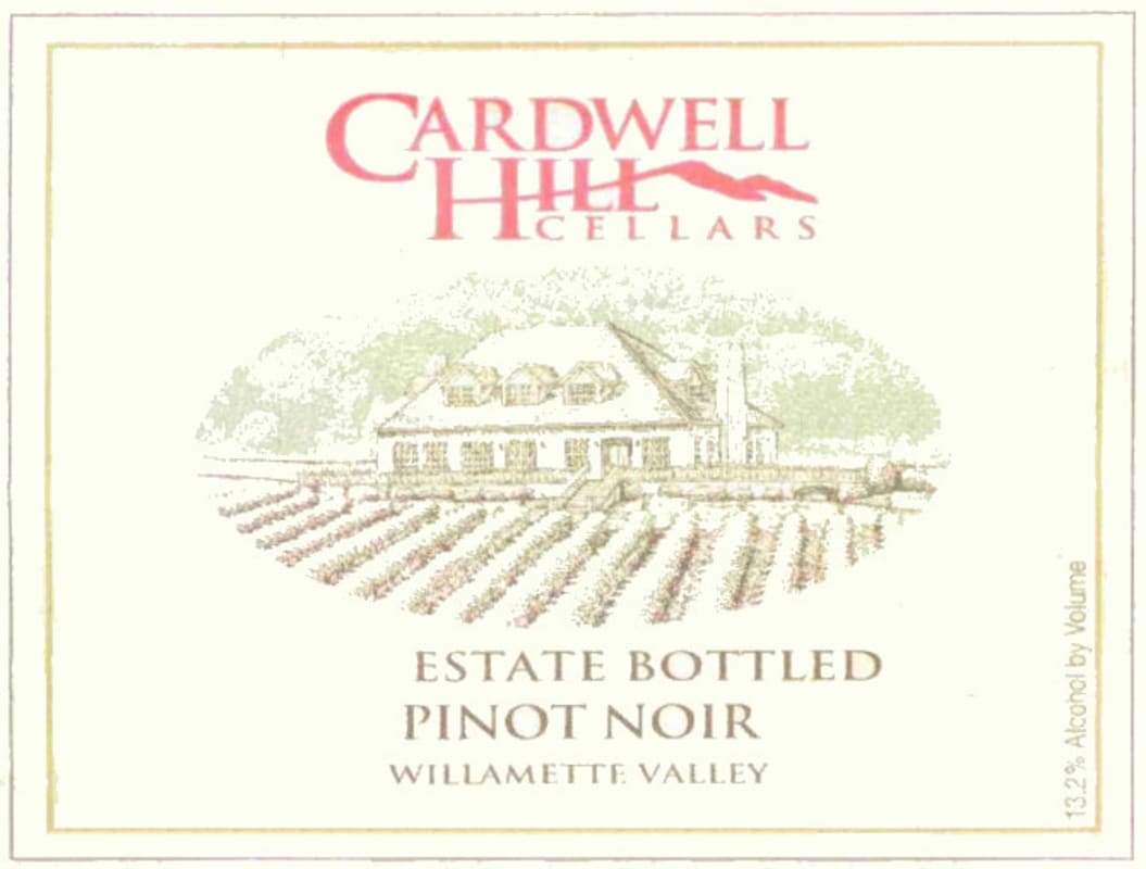 Cardwell Hill Pinot Noir 2013 Front Label