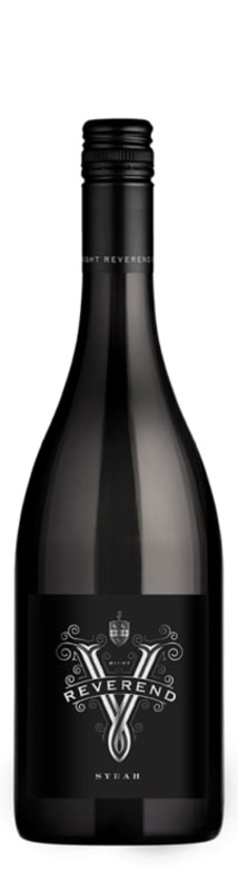 Vinaceous Reverend V Syrah 2014 Front Bottle Shot