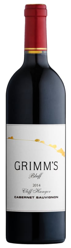 Grimm's Bluff Cliff Hanger Cabernet Sauvignon 2014 Front Bottle Shot