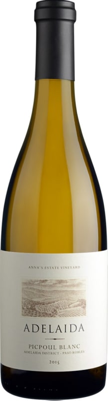 Adelaida Picpoul Blanc 2015 Front Bottle Shot