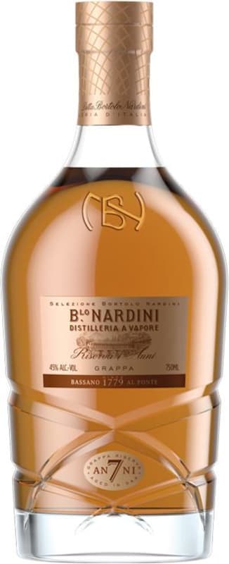 Nardini 7 Year Riserva Grappa Front Bottle Shot