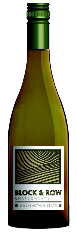 Block & Row Chardonnay 2019 Front Bottle Shot
