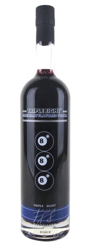Triple Eight Blueberry Vodka Front Bottle Shot
