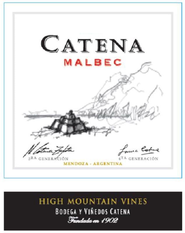 Catena Malbec (375ML half-bottle) 2021 Front Label