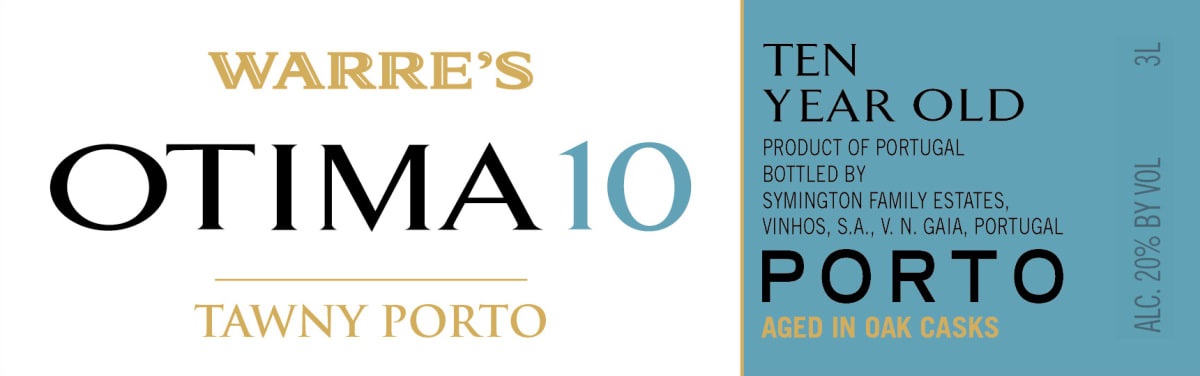 Warre's Otima 10 Year Tawny (375ML) Front Label