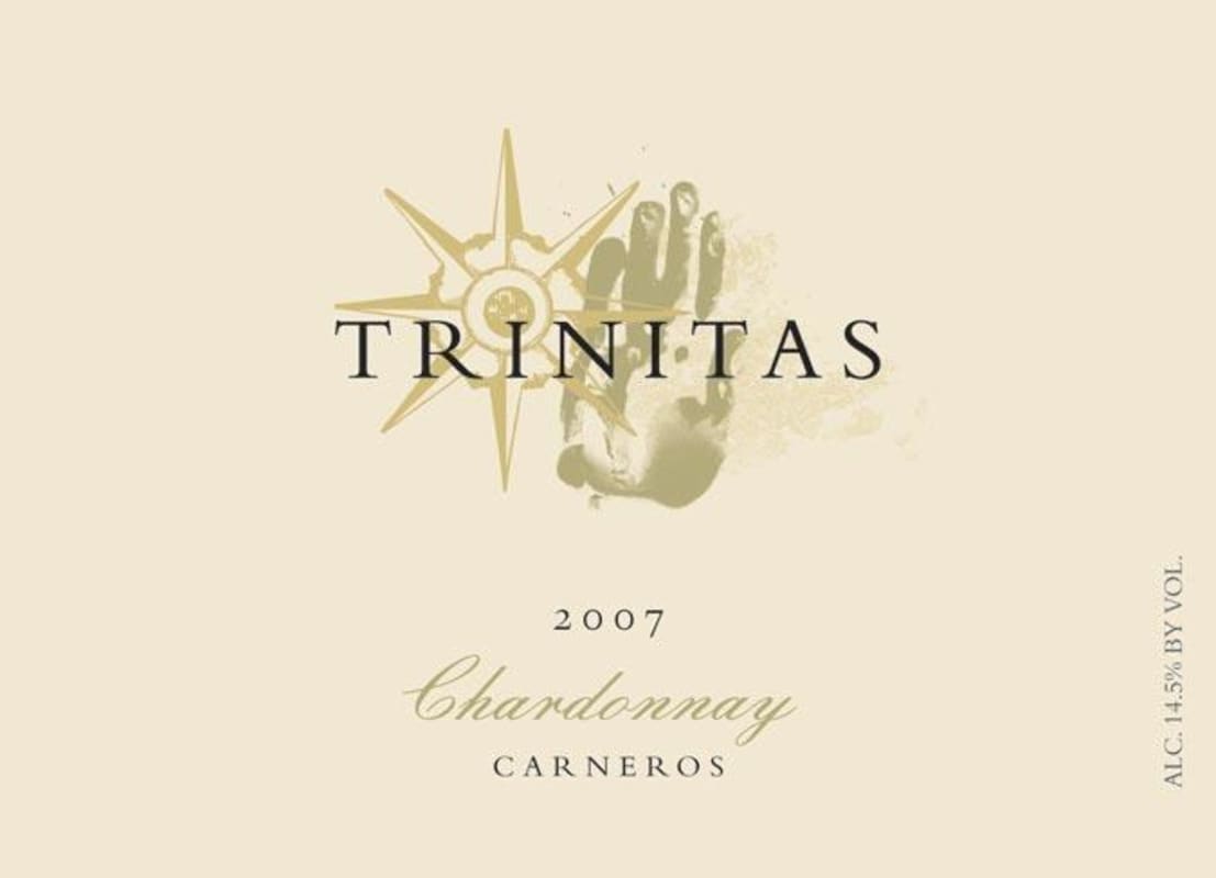 Trinitas Cellars Carneros Chardonnay 2007 Front Label