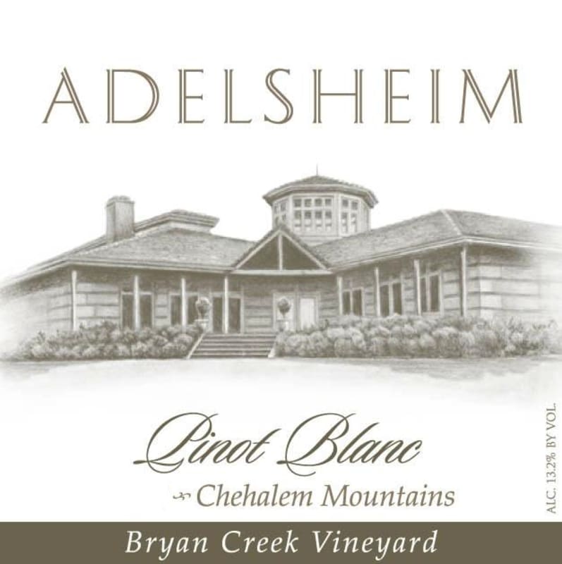 Adelsheim Bryan Creek Vineyard Pinot Blanc 2010 Front Label