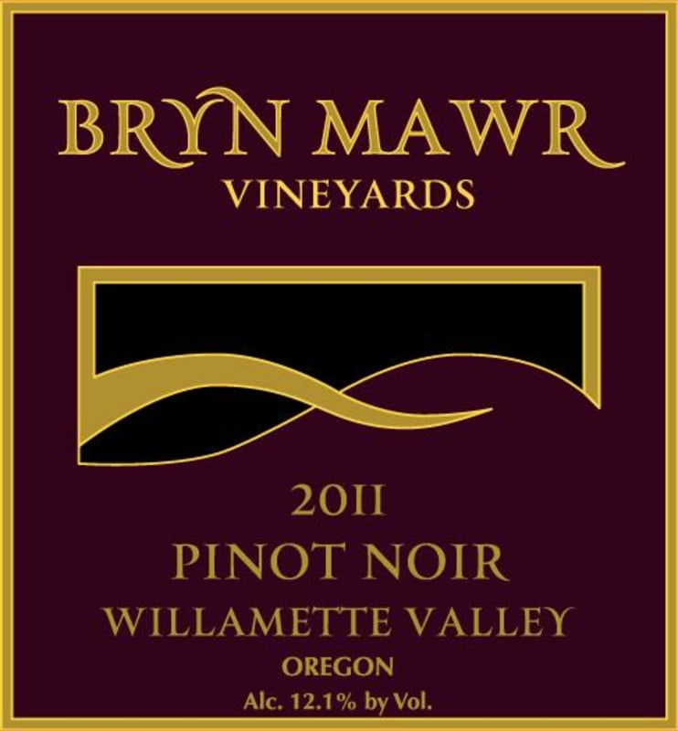 Bryn Mawr Vineyards Pinot Noir 2011 Front Label
