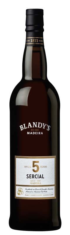 Blandy's 5 Year Sercial Dry Madeira Front Bottle Shot