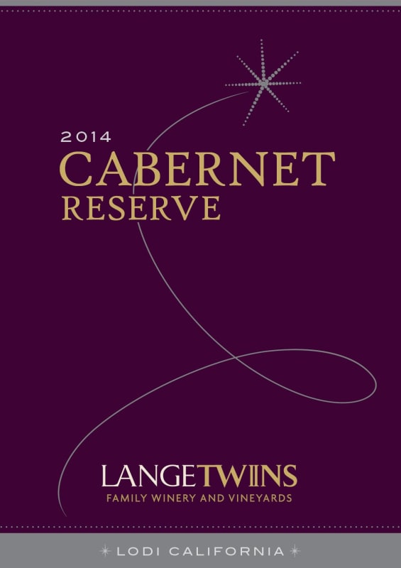 LangeTwins Reserve Cabernet 2014 Front Label