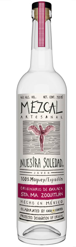 Nuestra Soledad Zoquitlan Mezcal Front Bottle Shot