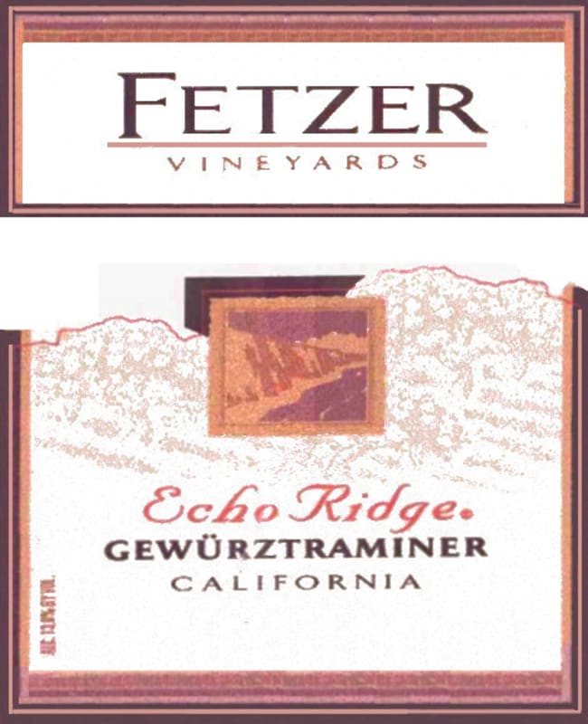 Fetzer Echo Ridge Gewurztraminer 2011 Front Label