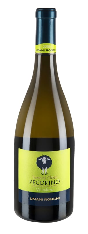 Umani Ronchi Terre di Chieti Vellodoro Pecorino 2018 Front Bottle Shot