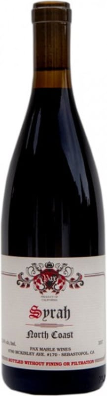 Pax North Coast Syrah 2021 Front Bottle Shot